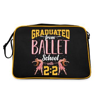 Ballet Dance Classical Ballerina Lifestyle Geschen - Retro Bag - black/gold - Back