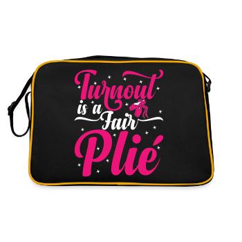 Classical Ballet Dance Ballerina Lifestyle Gesch - Retro Bag - black/gold - Back