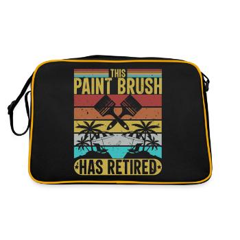 Art lovers Creativity Painting Color Life - Retro Bag - black/gold - Back