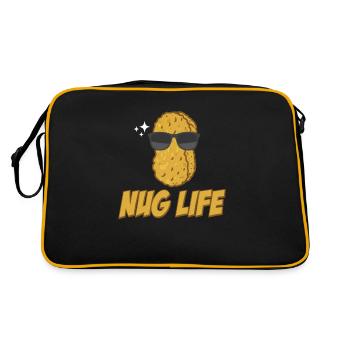 Nug Life Jouet amusant pour les amateurs de - Sac Retro - noir/or - Dos