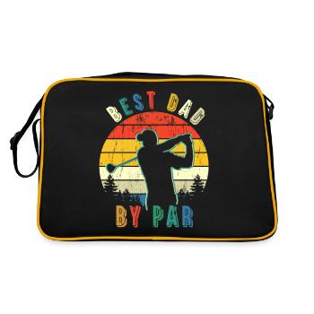 Meilleur papa par par fête des pères - Sac Retro - noir/or - Dos