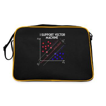 I Support Vector Machines Machine Learning - Tech - Retro Bag - black/gold - Back