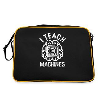 I Teach Machines AI Machine Learning - Software - Retro Bag - black/gold - Back