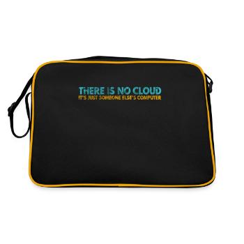 There is no Cloud, It's just someone else's - Retro Bag - black/gold - Back