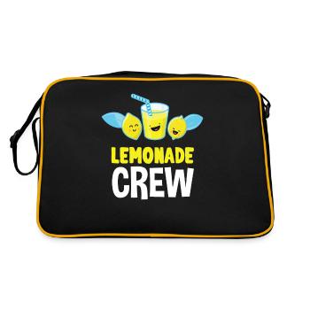 Lemonade Crew Juice Stand - Retro Tasche - Schwarz/Gold - Hinten