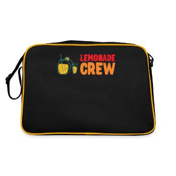 Lemonade Crew Juice Stand - Retro Tasche - Schwarz/Gold - Hinten