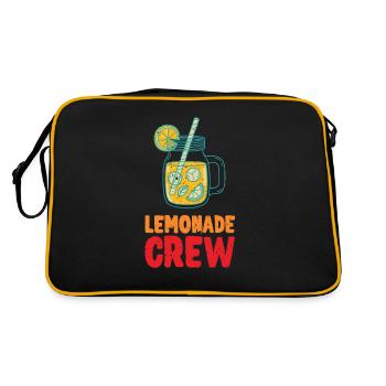 Lemonade Crew Juice Stand - Retro Tasche - Schwarz/Gold - Hinten