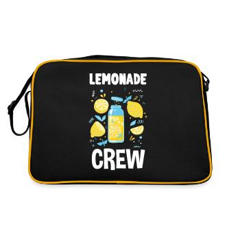 Lemonade Crew Juice Stand - Retro Tasche - Schwarz/Gold - Hinten