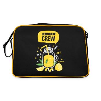 Lemonade Crew Juice Stand - Retro Tasche - Schwarz/Gold - Hinten