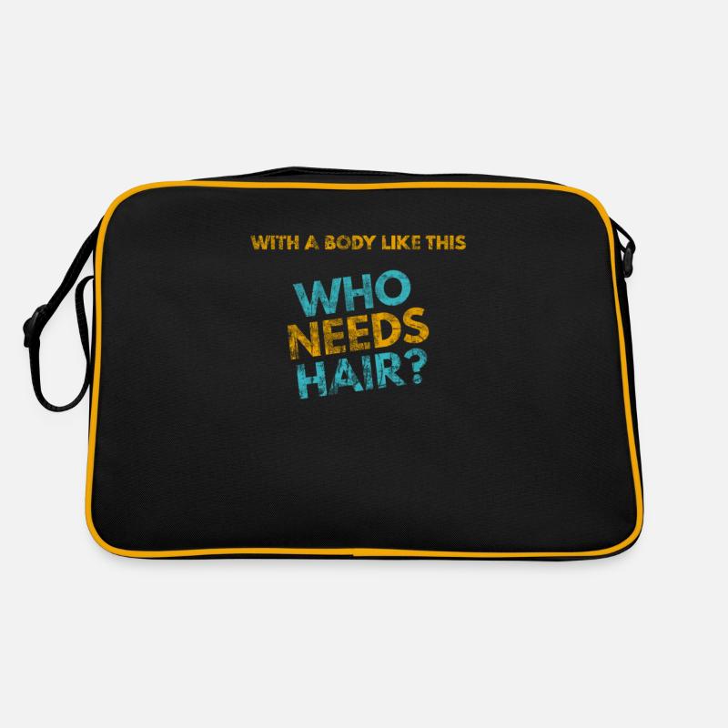 Avec un corps comme celui-ci, qui a besoin de cheveux? Sac Retro