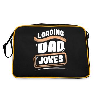 Papa Blague Papa Blague Père Blagues - Sac Retro - noir/or - Dos