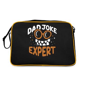 Papa Blague Papa Blague Père Blagues - Sac Retro - noir/or - Dos