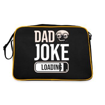 Papa Blague Papa Blague Père Blagues - Sac Retro - noir/or - Dos