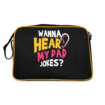 Papa Blague Papa Blague Blague Père - Sac Retro - noir/or - Dos