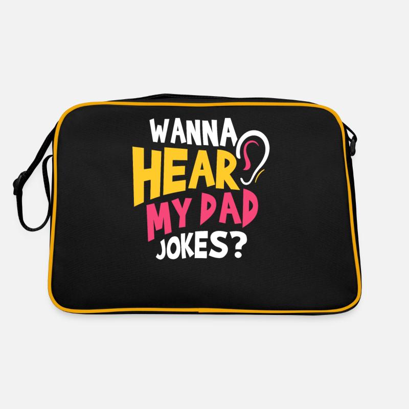 Papa Joke Dad Joke Jokes Father Retro Bag
