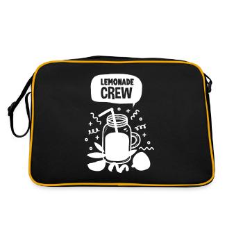 Lemonade Crew Juice Stand - Retro Tasche - Schwarz/Gold - Hinten