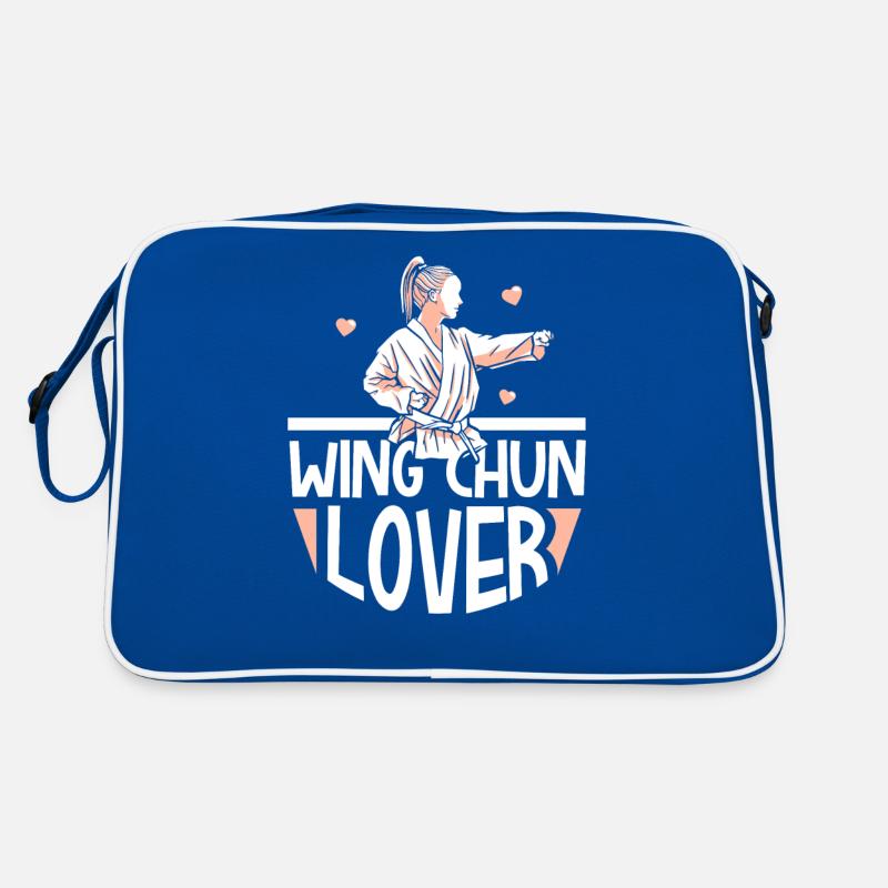 Wing Chun Liebhaber Mädchen Kampfkunst Kampfsport Retro Tasche