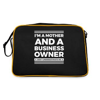 Entrepreneur Motivation Small Business - Retro Tasche - Schwarz/Gold - Hinten