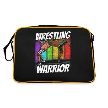 Wrestling Warrior Wrestling Wrestling Wrestler - Retro Bag - black/gold - Back