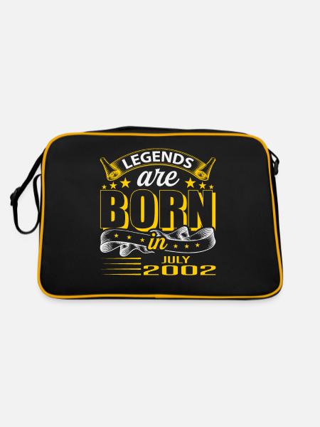 Juillet 2002 - Cadeau du 20e anniversaire. Génial. - Sac Retro - noir/or - Dos