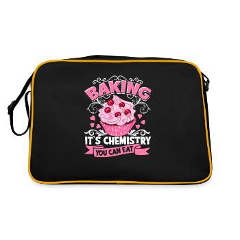 La cuisson est une chimie que vous pouvez manger - Pâtisserie sucrée - Sac Retro - noir/or - Dos