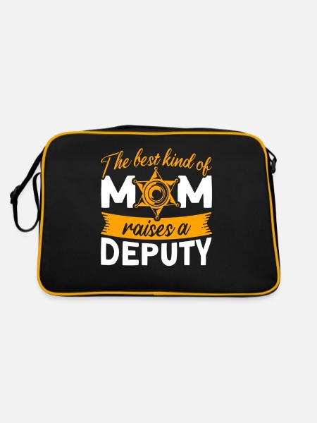 Mama Assistant Sheriff Mama Mother - Retro Bag - black/gold - Back
