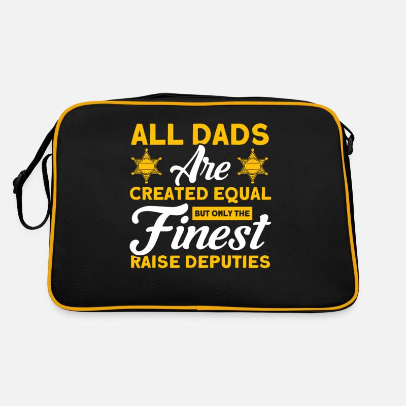 Bester Papa Hilfssheriff Papa Vater Retro Tasche