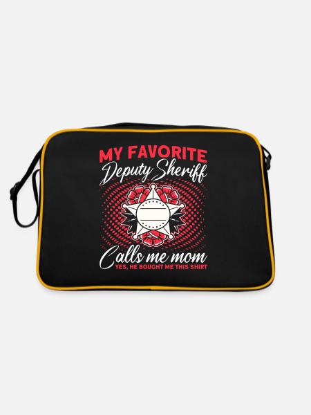 Mama Assistant Sheriff Mama Mother - Retro Bag - black/gold - Back