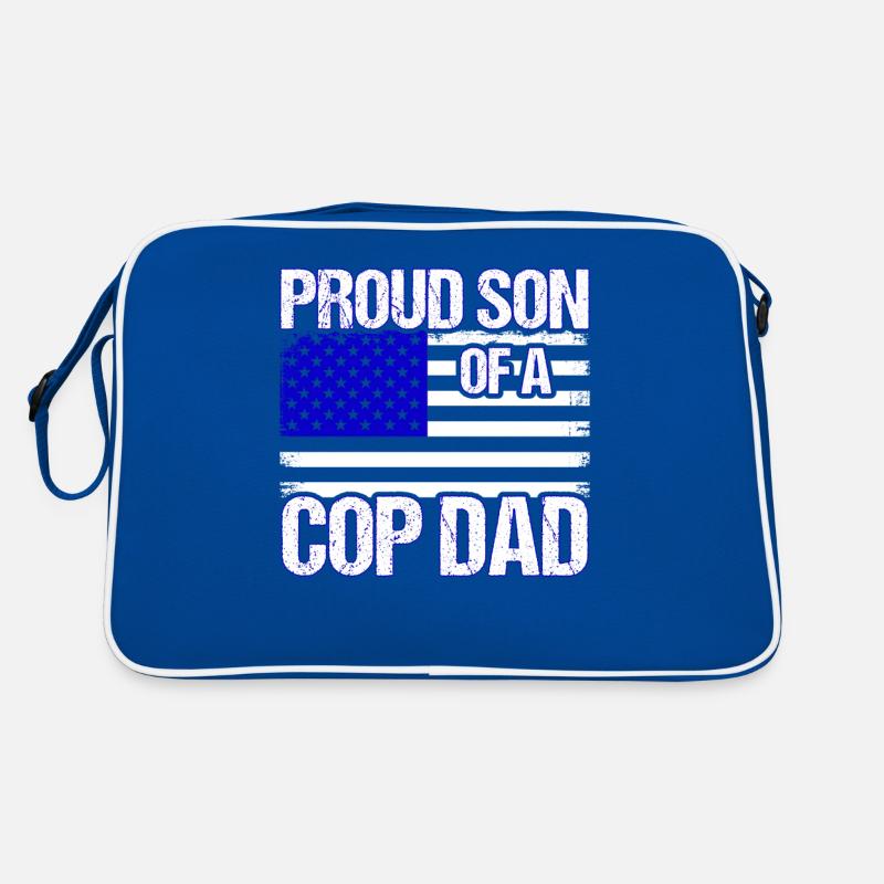 Sohn eines Polizisten Polizei Polizei Großvater Retro Tasche
