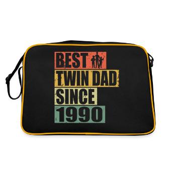 Jumeaux Père Père jumeau depuis 1990 - Sac Retro - noir/or - Dos