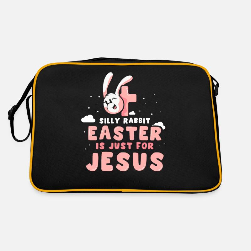 Stupide Lapin Pâques Est Seulement Pour Jésus-Christ Sac Retro