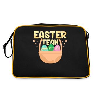 Easter Team Easter Easter Egg Easter Easter - Retro Bag - black/gold - Back