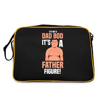 No dad bod C’est une figure paternelle papa père - Sac Retro - noir/or - Dos