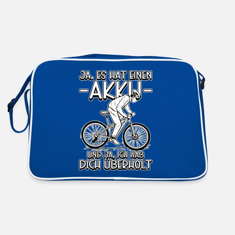 Ja es hat einen Akku Pedelec E-Bike Retro Tasche