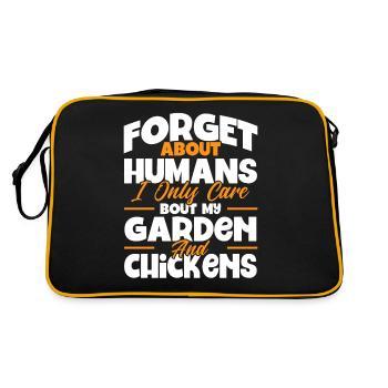 Jardinier Jardinier Éleveur de poulet Mangeoire à poulet - Sac Retro - noir/or - Dos
