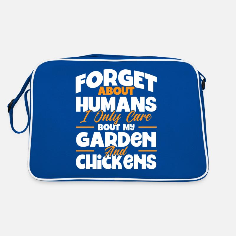 Gartenarbeit Gärtner Hühnerfarmer Hühnerfütterer Retro Tasche