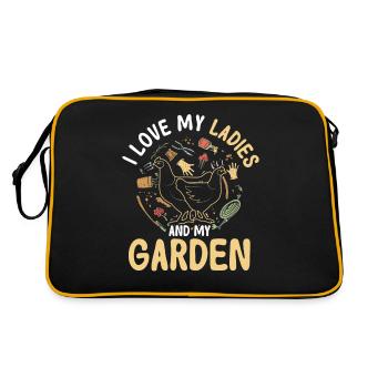 Jardinier Jardinier Éleveur de poulet Mangeoire à poulet - Sac Retro - noir/or - Dos