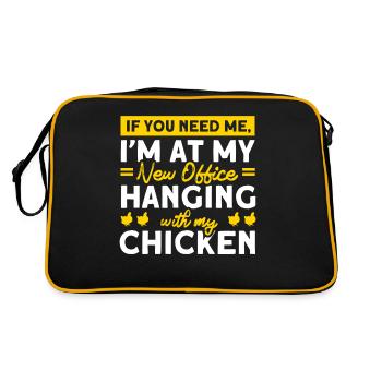 Jardinier Jardinier Éleveur de poulet Mangeoire à poulet - Sac Retro - noir/or - Dos