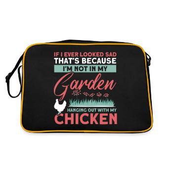 Jardinier Jardinier Éleveur de poulet Mangeoire à poulet - Sac Retro - noir/or - Dos