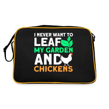 Jardinier Jardinier Éleveur de poulet Mangeoire à poulet - Sac Retro - noir/or - Dos