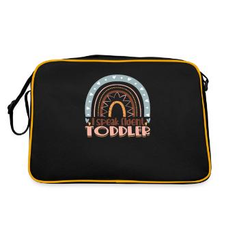 I Speak Fluent Toddler Daycare Provider - Daycare - Retro Bag - black/gold - Back