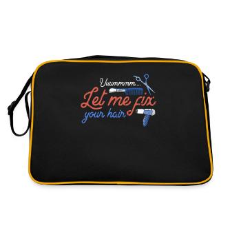 Uuummmm laissez-moi réparer vos cheveux - Salon de coiffure de beauté - Sac Retro - noir/or - Dos