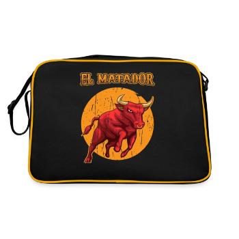 El Matador Bullfighting Bullfighter - Spanish - Retro Bag - black/gold - Back