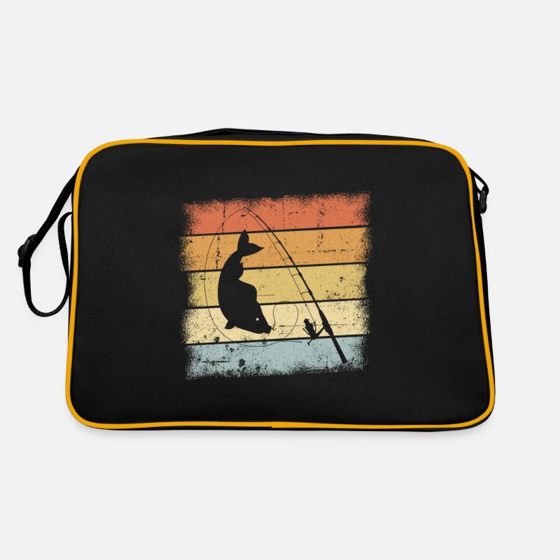 Angeln Retro Design Retro Tasche