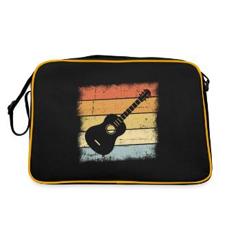Guitares Retro Design - Sac Retro - noir/or - Dos