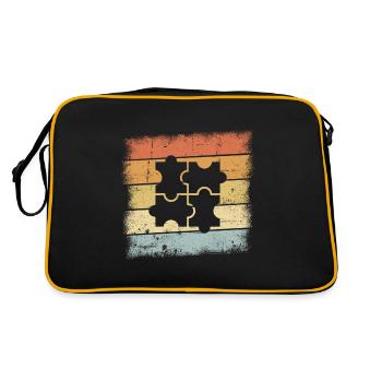 Puzzle - Sac Retro - noir/or - Dos