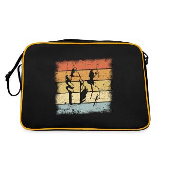 Conception de pulvérisateur de graffitis - Sac Retro - noir/or - Dos