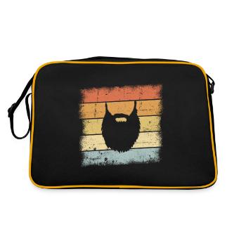 Barbe Rétro Design - Sac Retro - noir/or - Dos