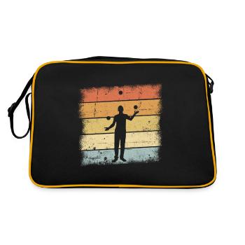 Tenue de jongleur - Sac Retro - noir/or - Dos