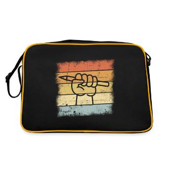Illustrator Gifts - Retro Bag - black/gold - Back